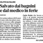 Salvato dai bagnini e dal medico in ferie