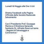 Lunedì 18 Maggio ore 17: in diretta facebook il Presidente e il Direttore Sanitario SNS