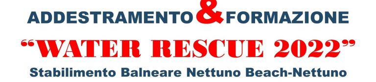 “WATER RESCUE 2022” a Nettuno